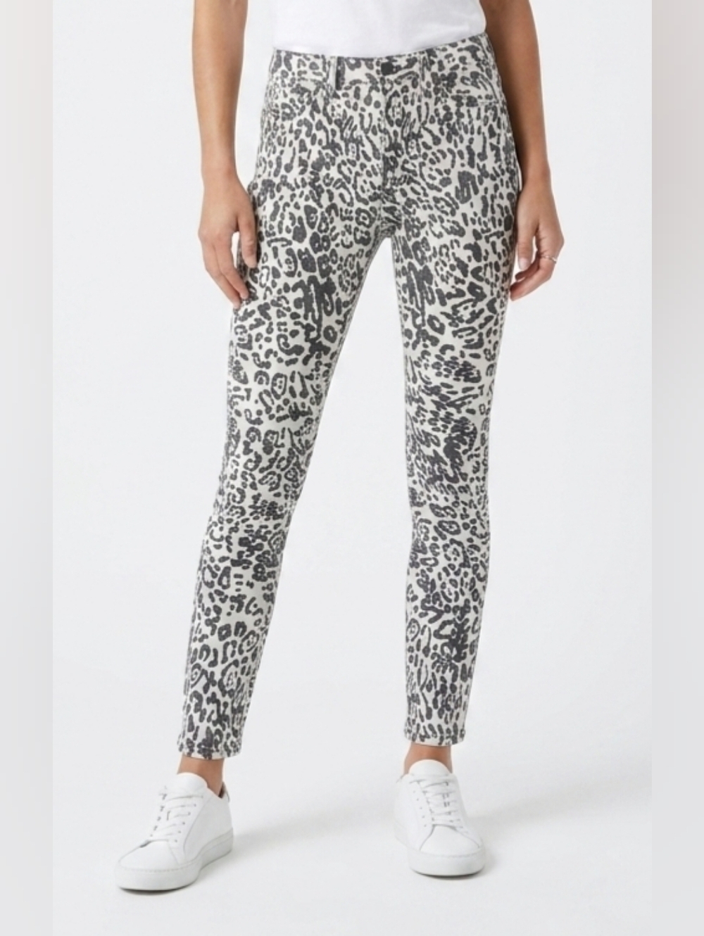 Hudson Los Angles  Ankle Leopard Print Jeans Size 28